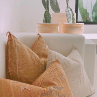 LUMBAR SABRA CACTUS SILK CUSHION COPPER