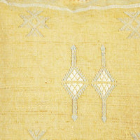 SABRA CACTUS SILK CUSHION YELLOW