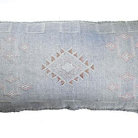 LUMBAR SABRA CACTUS SILK CUSHION GREY