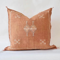 SABRA CACTUS SILK CUSHION ORANGE