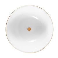 SALAD BOWLS WHITE & GOLD