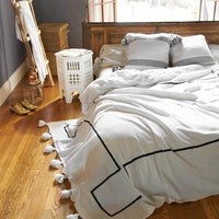 POM POM BLANKET OFF WHITE