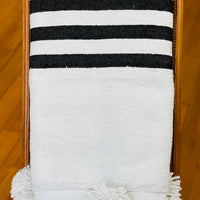 POM POM BLANKET BLACK & WHITE