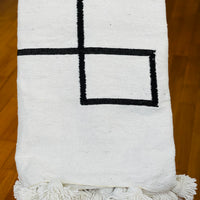POM POM BLANKET OFF WHITE