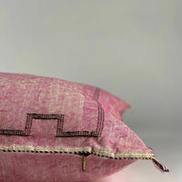 LUMBAR SABRA CACTUS SILK CUSHION PINK