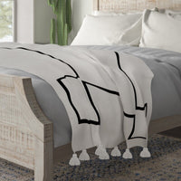 POM POM BLANKET OFF WHITE
