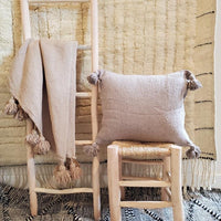 POM POM CUSHION CARAMEL