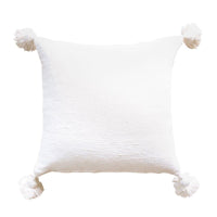 POM POM CUSHION WHITE