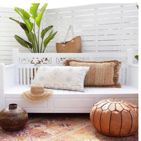 LUMBAR SABRA CACTUS SILK CUSHION BEIGE