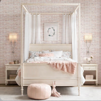 MOROCCAN LEATHER NATURAL POUF PINK