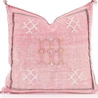 SABRA CACTUS SILK CUSHION PINK