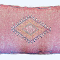 LUMBAR SABRA CACTUS SILK CUSHION PINK