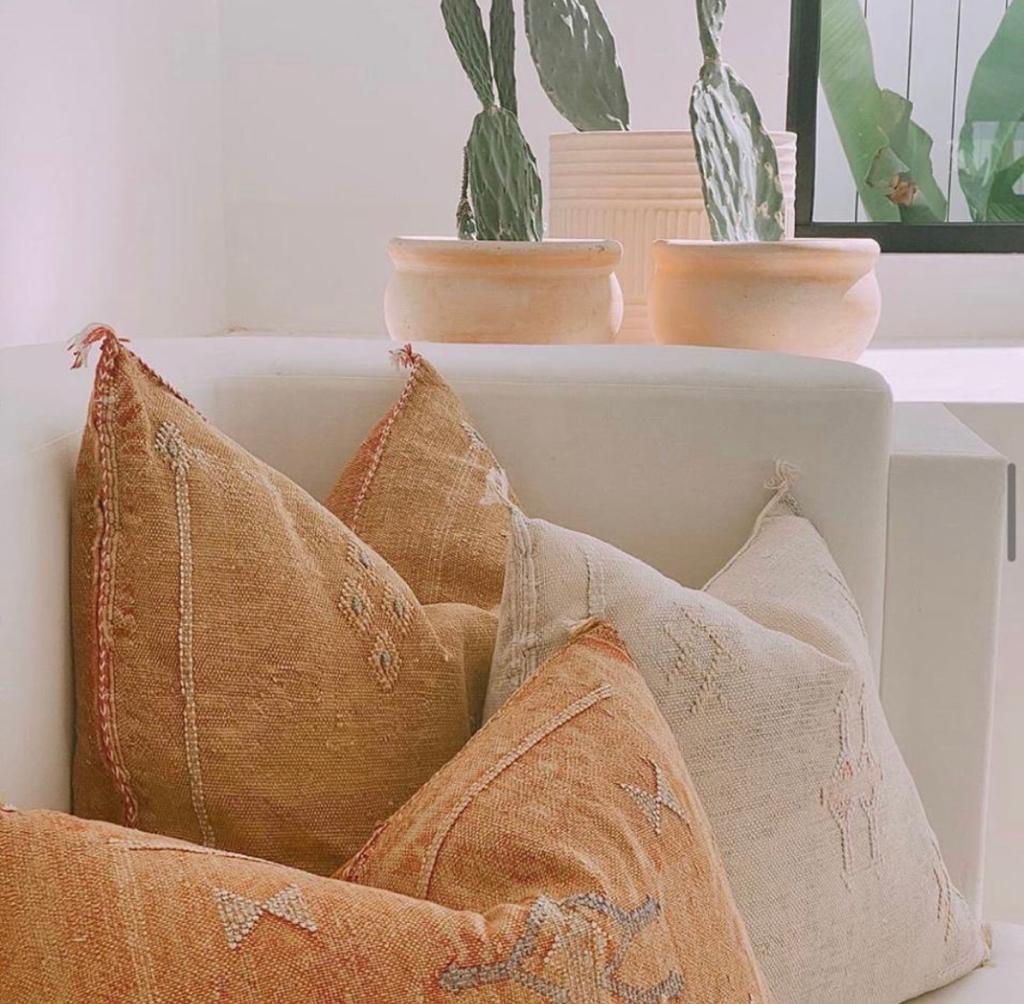 LUMBAR SABRA CACTUS SILK CUSHION COPPER