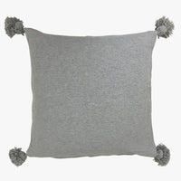 POM POM CUSHION GREY